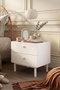 Hanah Home Luke - LK1-W Mesita de noche Blanca